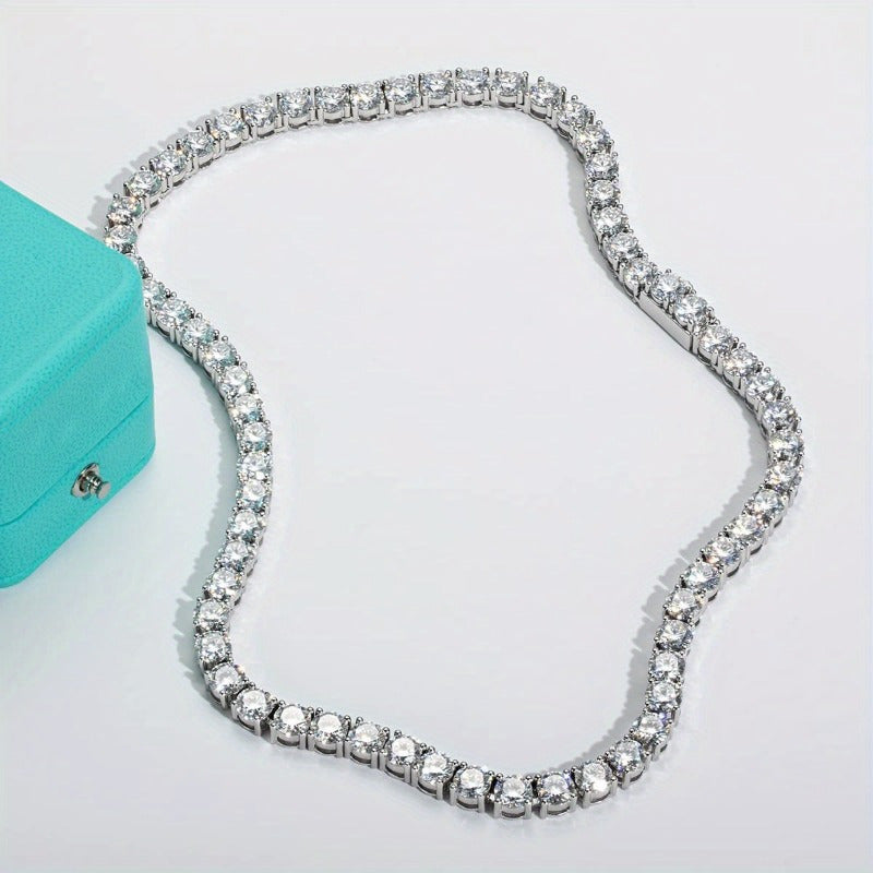 Collar de tenis de moissanita Radiant Allure