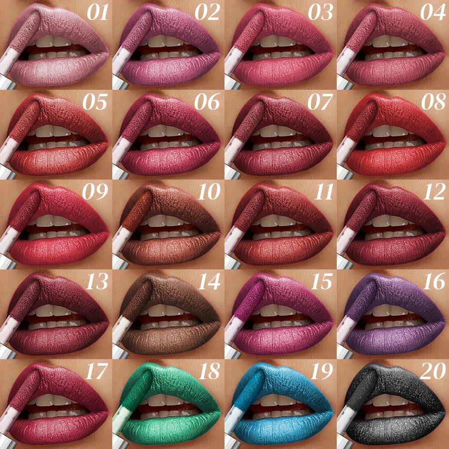 KAFURUX diamond glitter lip glaze swatches in 20 vibrant colors – shimmer lip gloss for UK USA