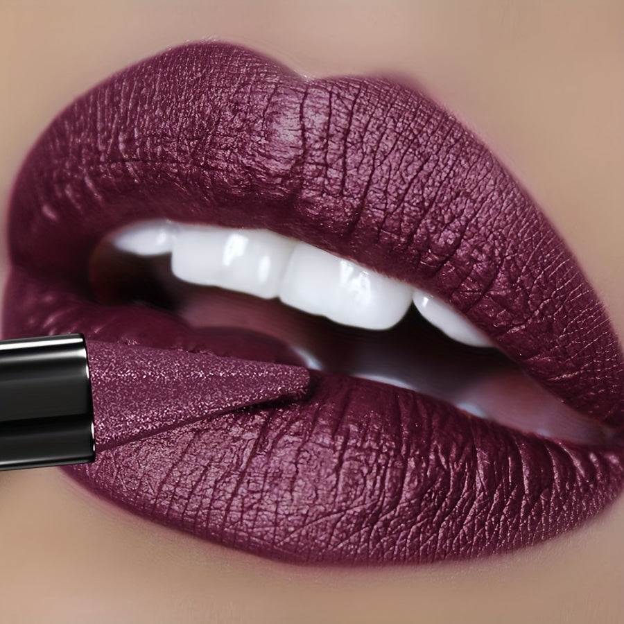 KAFURUX Long-lasting purple lipstick applied smoothly – non-removal matte finish lip color for UK beauty market