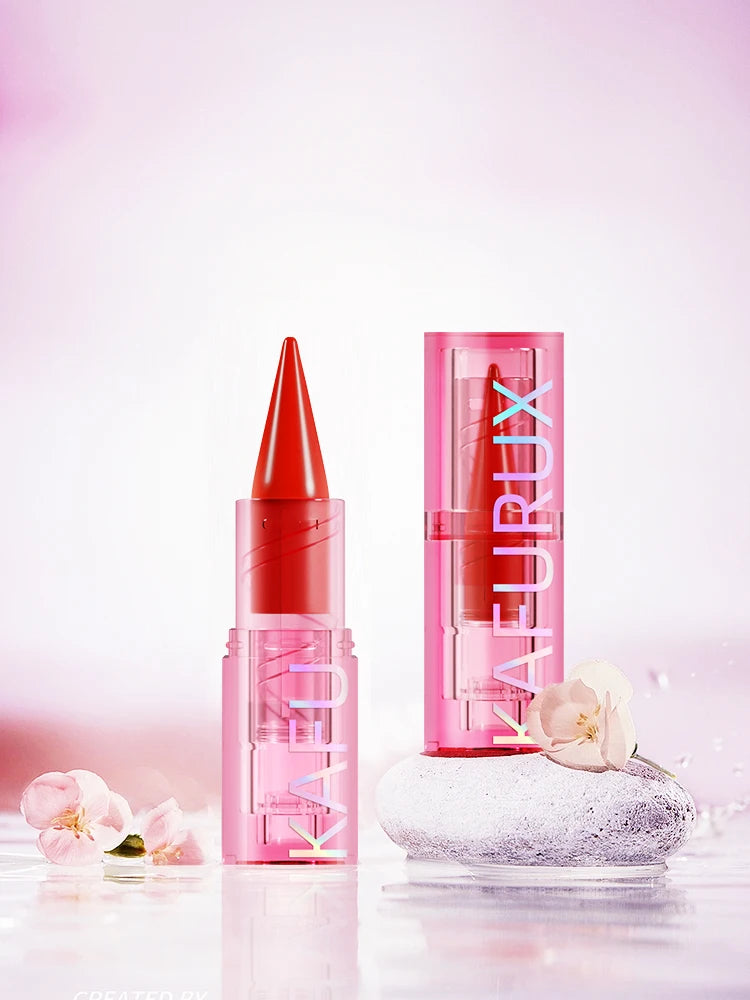 KAFURUX waterproof matte lipstick pen with cherry blossom packaging for UK and USA