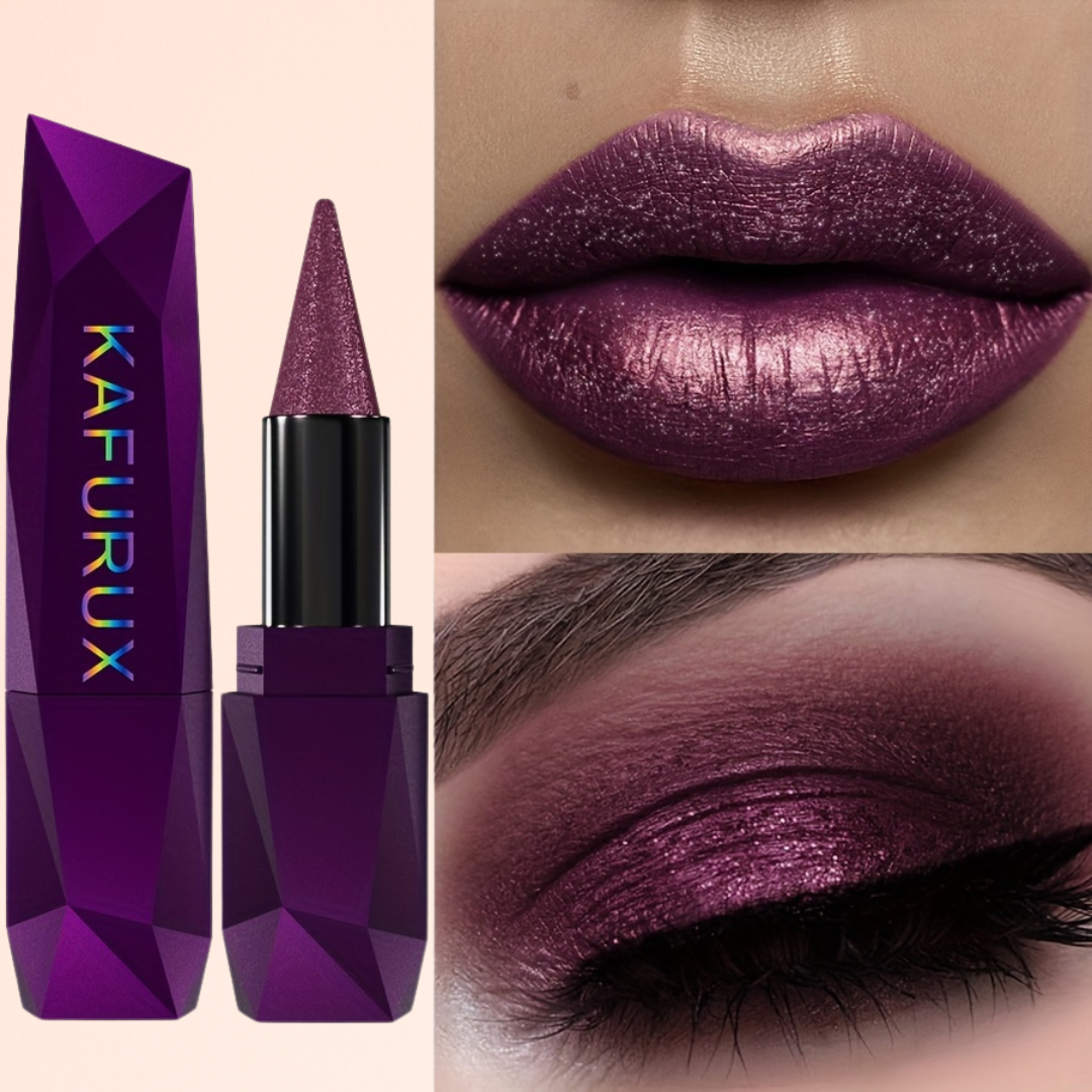 KAFURUX hydrating purple lipstick – rich creamy formula for smooth European lip coverage