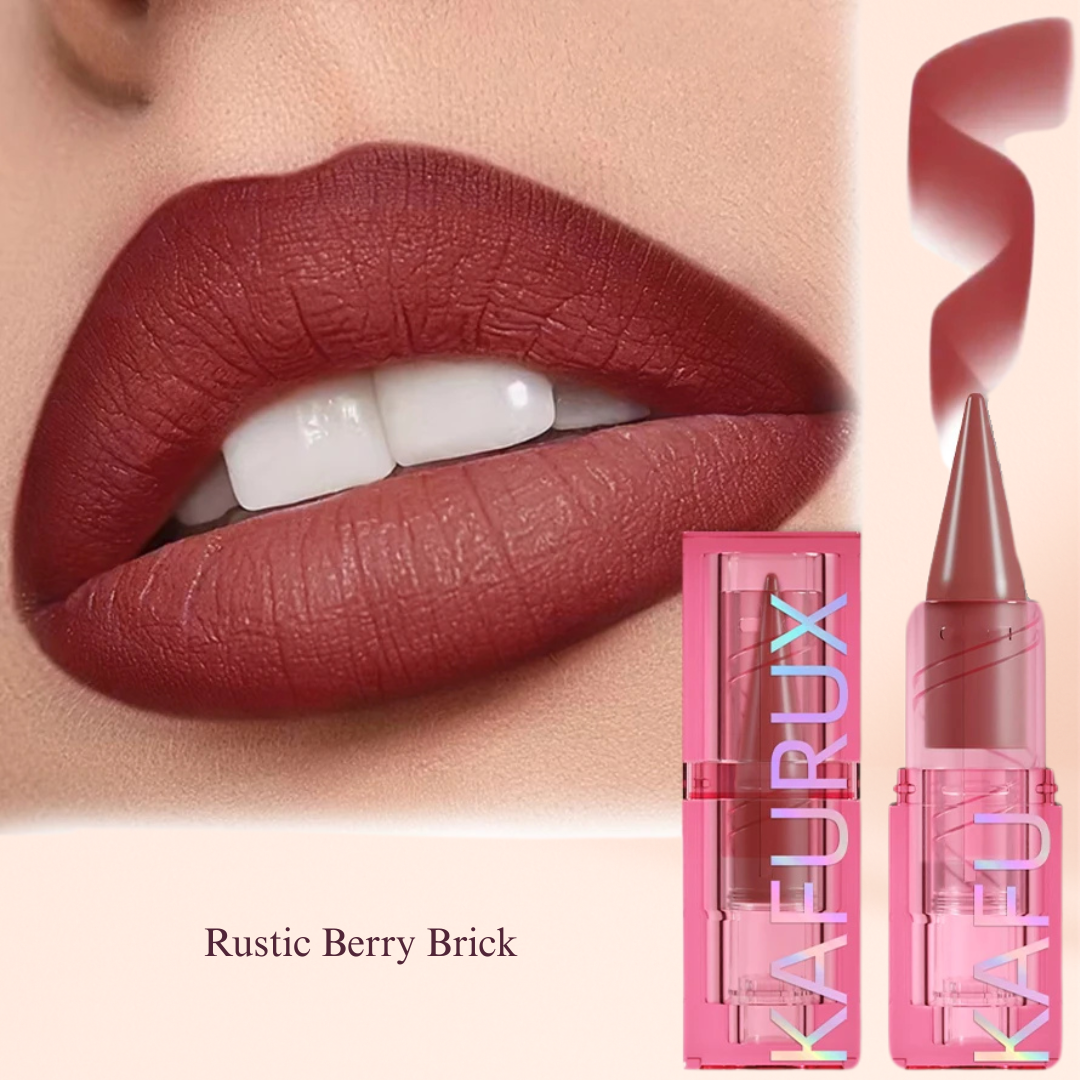 Rustic Berry Brick shade from KAFURUX waterproof lipstick pen collection