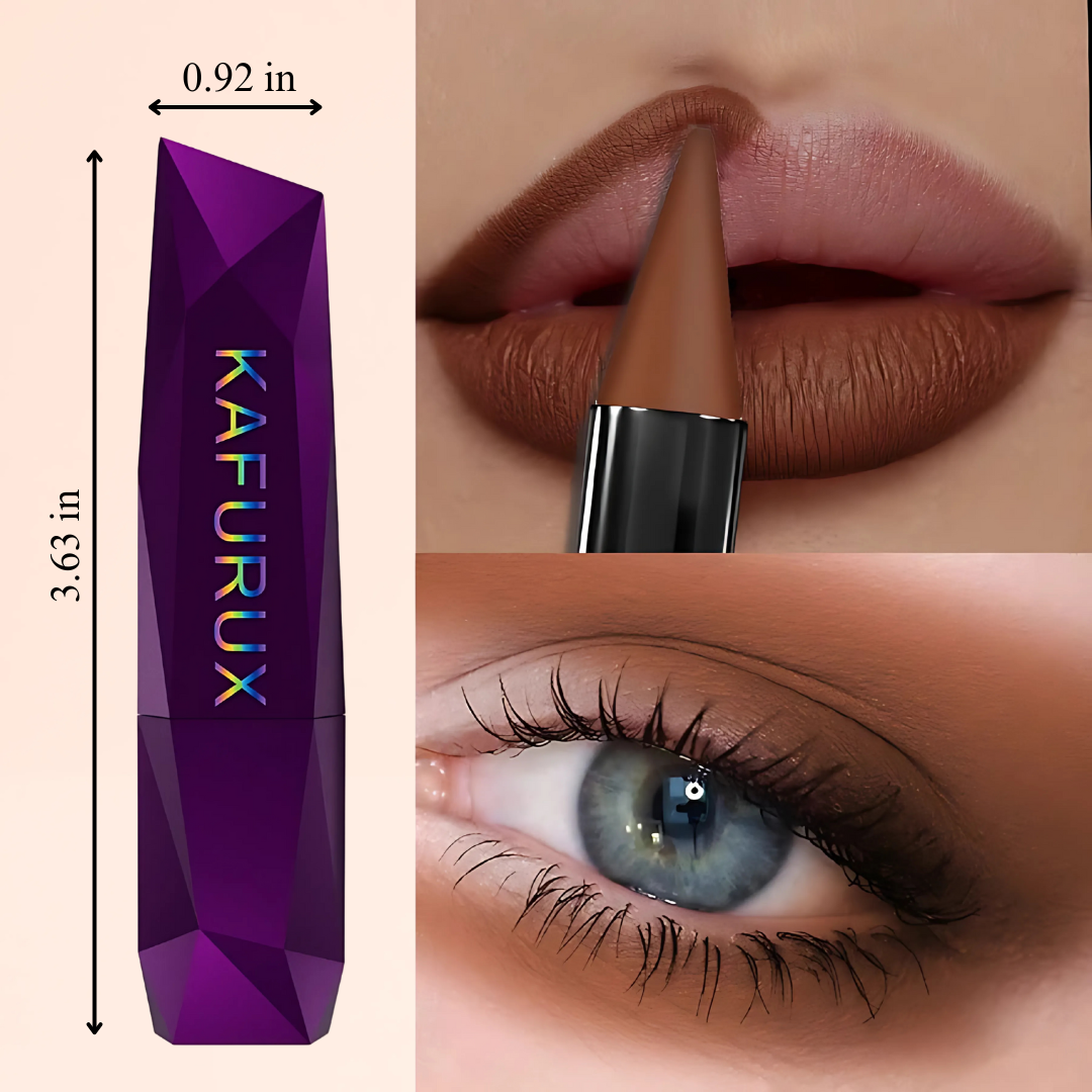 KAFURUX Waterproof Eyeshadow Pen – Matte Long Lasting Lazy Eye & Lip Crayon Stick in 3 Bold Color Variants