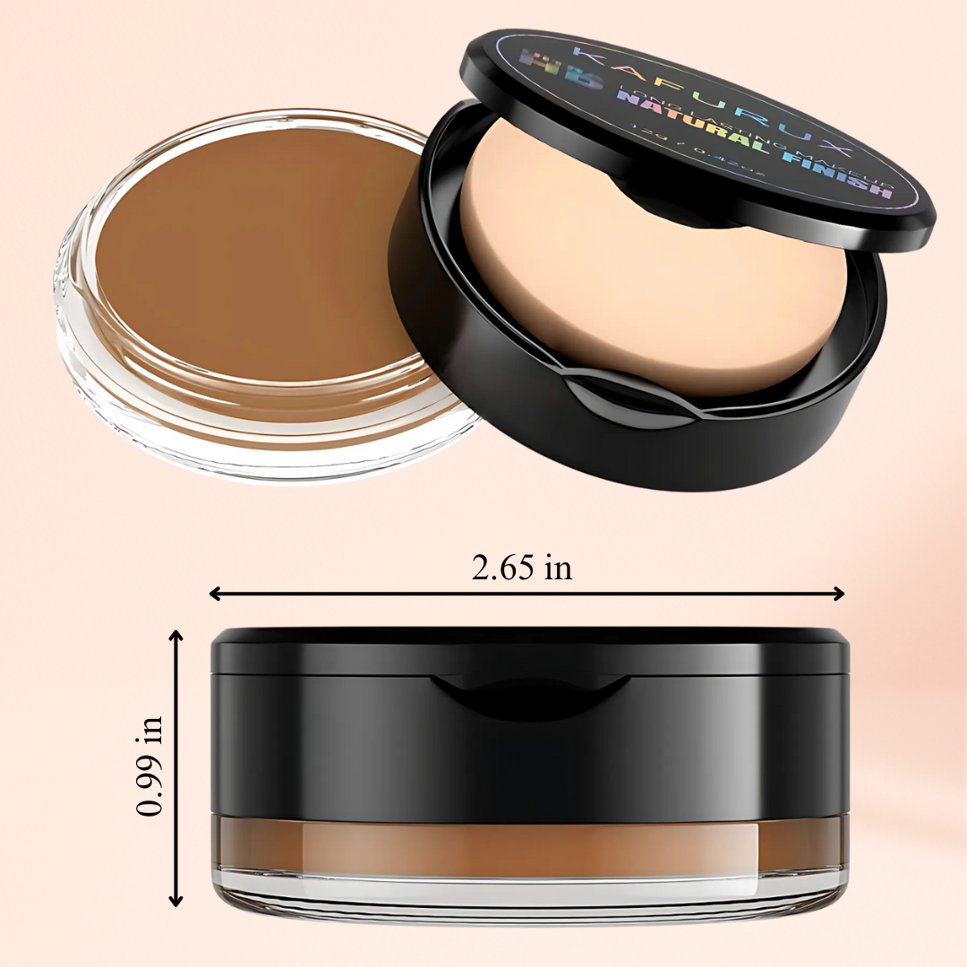 KAFURUX 1pc High‑Coverage Waterproof Foundation Concealer – Anti‑Dark Circle BB Cream in 9 Shade Variants