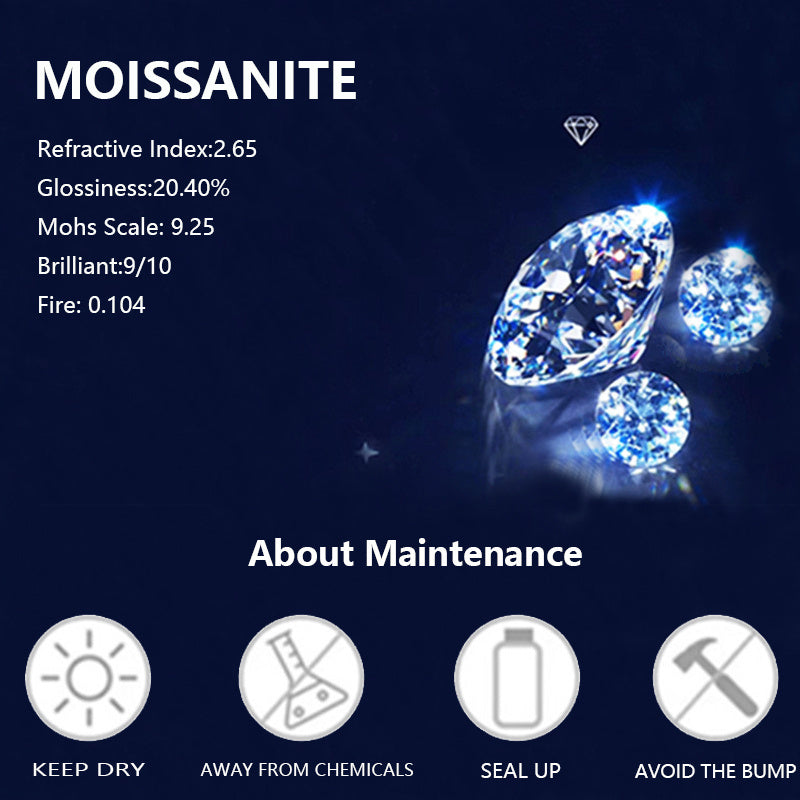 2 Carat Moissanite Teardrop Necklace – Angel’s Tear Pendant