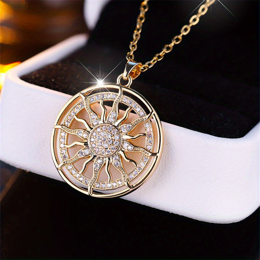 Collar con colgante de sol radiante