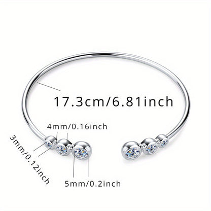 Morganita Elegancia: Pulsera de plata de ley 925