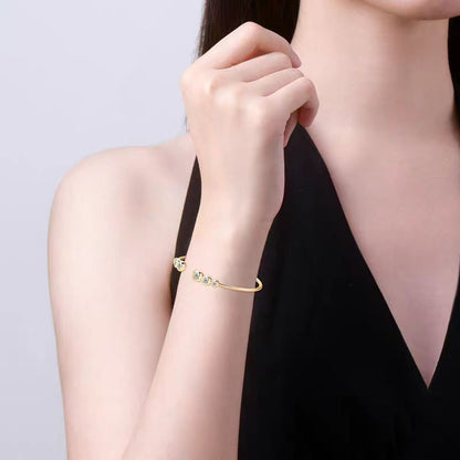 Morganita Elegancia: Pulsera de plata de ley 925