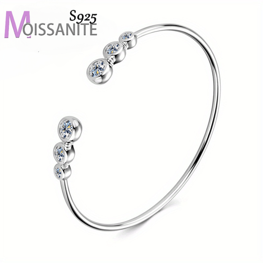 Morganita Elegancia: Pulsera de plata de ley 925