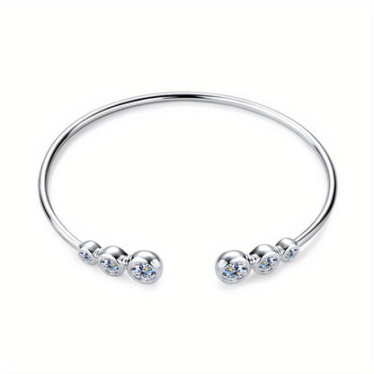 Morganita Elegancia: Pulsera de plata de ley 925