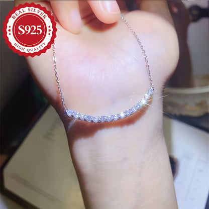 Sonrisa Radiante: Collar con Colgante de Plata Pura S925