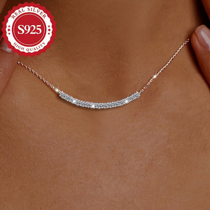 Sonrisa Radiante: Collar con Colgante de Plata Pura S925