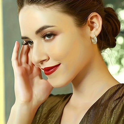 Elegancia Bohemia: Pendientes de Aro Ahuecados de Plata 925