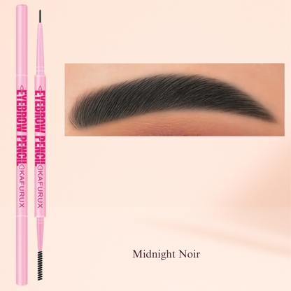 1pc KAFURUX Ultra‑Fine Double‑Head Rotatable Eyebrow Pen with Brush – Waterproof Wild Brow Pencil (6 Shade Variants)