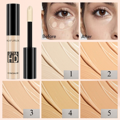 KAFURUX Matte High‑Coverage Liquid Concealer 1pc – Waterproof Oil‑Control Moisturizing Foundation (5 Shade Variants)