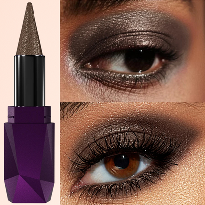 KAFURUX Smoky Dark Brown Metallic Glitter Eyeshadow Pencil – Waterproof Pearl Eye Shadow Pen (1 pc)