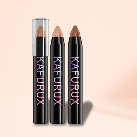 KAFURUX Pearly Glitter Matte Eyeshadow Stick – Natural Highlighter Pen in 6 Neutral & Shimmer Shades (1 pc)