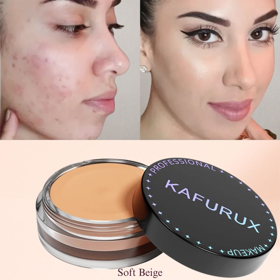 KAFURUX Waterproof Full‑Coverage Concealer for Scars – Natural Finish Foundation in 9 Skin Tone Shades (1 pc) - KAFURUX