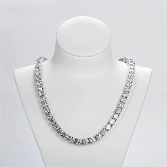 Collar de tenis de moissanita Radiant Allure