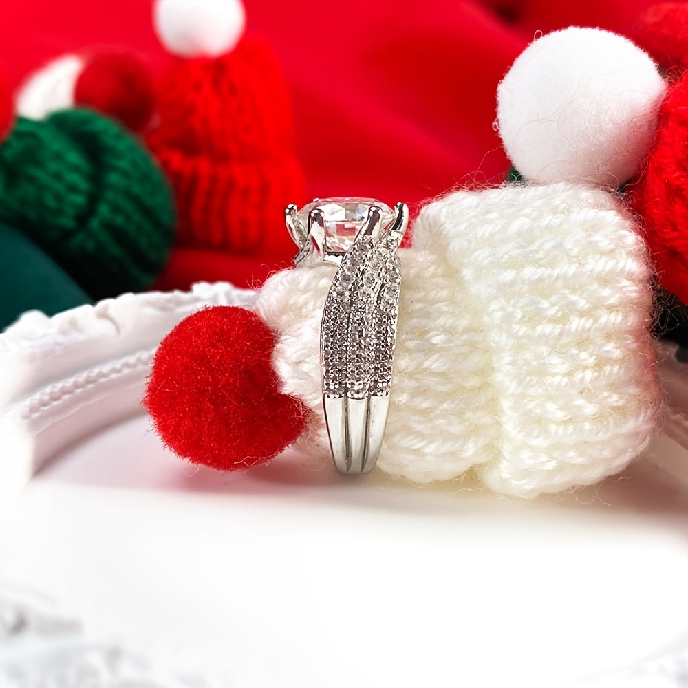 Elegancia radiante: anillo de plata esterlina con moissanita de 3 quilates