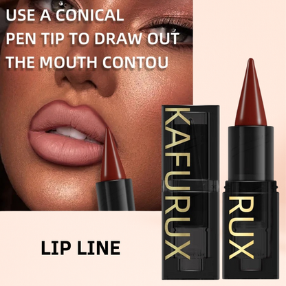 KAFURUX Nude Brown Waterproof Matte Lip Liner Pen – Smooth Long-Lasting Lip Tint