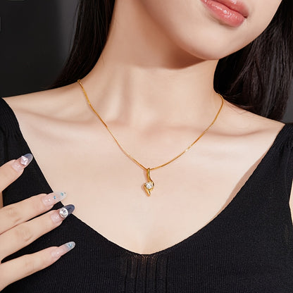 Collar de plata de ley S925 con moissanita de 1 quilate