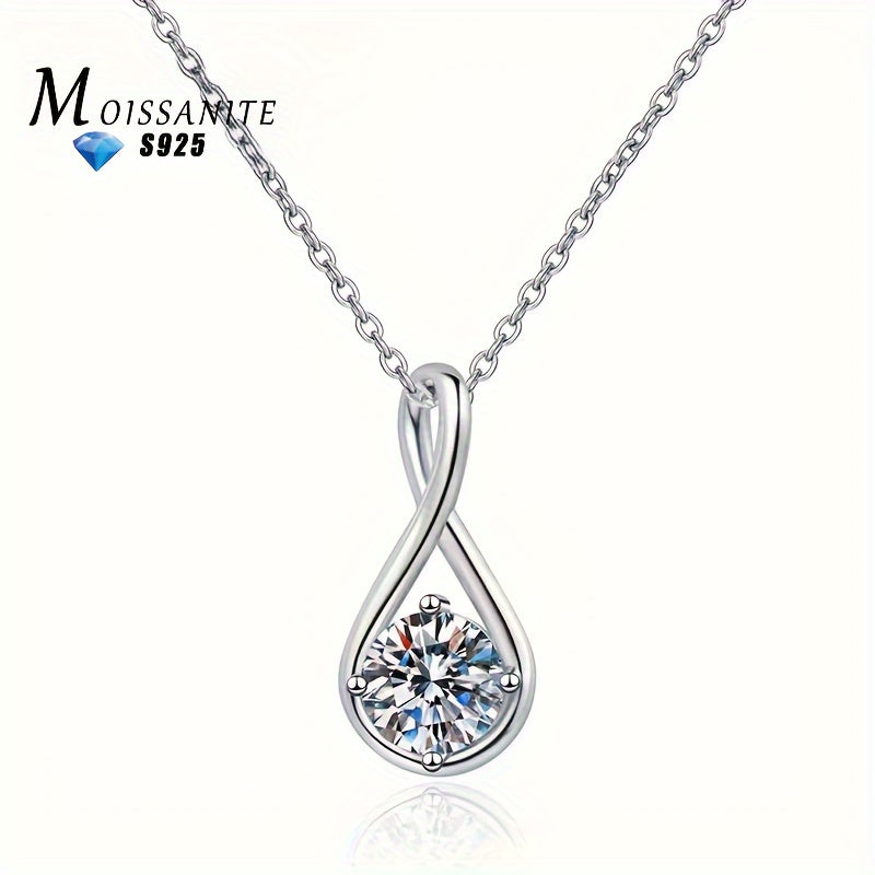 2 Carat Moissanite Teardrop Necklace – Angel’s Tear Pendant
