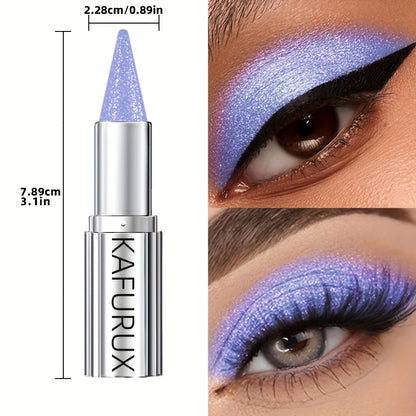 KAFUX Glitter Eyeshadow Pencil - Waterproof, Sweatproof, Monochromatic Purple Pink, Metallic Shimmer Finish for Bold Eye Makeup Looks, Makeup Essentials|Monochromatic Makeup|Creamy Texture, Eye Makeup Glitter