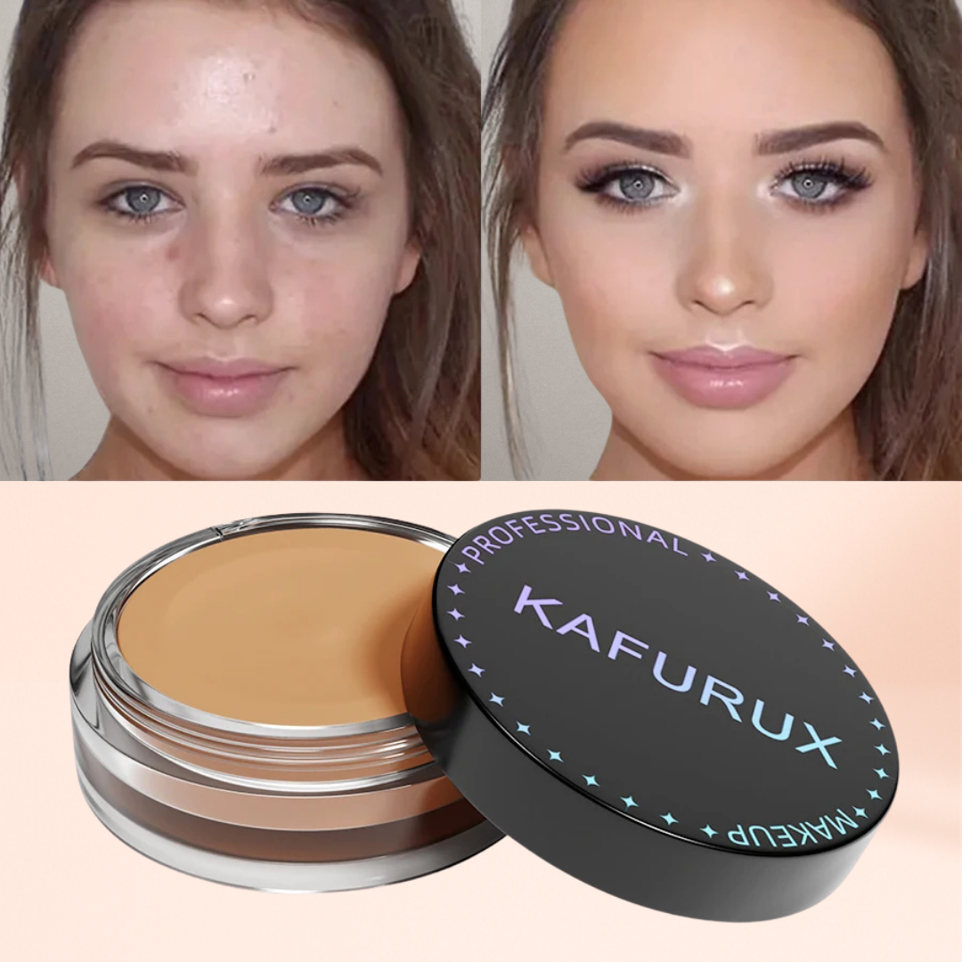 KAFURUX Waterproof Full‑Coverage Concealer for Scars – Natural Finish Foundation in 9 Skin Tone Shades (1 pc)