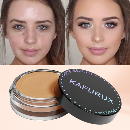 KAFURUX Waterproof Full‑Coverage Concealer for Scars – Natural Finish Foundation in 9 Skin Tone Shades (1 pc)