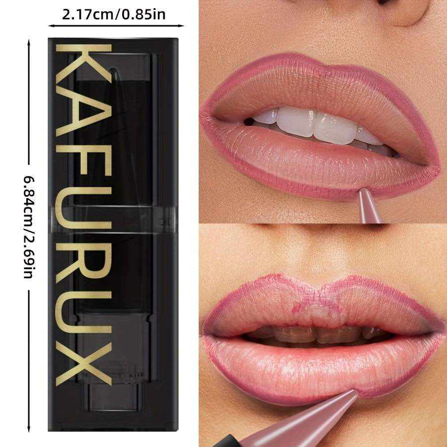 KAFURUX RUX Lipstick Pen - Natural Finish, Non-Sticky, Long-Lasting, Easy Application, Waterproof, All Skin Types, Pink Tone