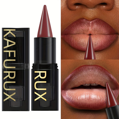 KAFURUX RUX Lipstick Pen - Waterproof, Non-Sticky, Lightweight Lip Makeup with Vibrant Red & Nude Shades, Perfect for All Skin Tones, Natural Finish Lipstick | Vibrant Lipstick | Smooth Texture
