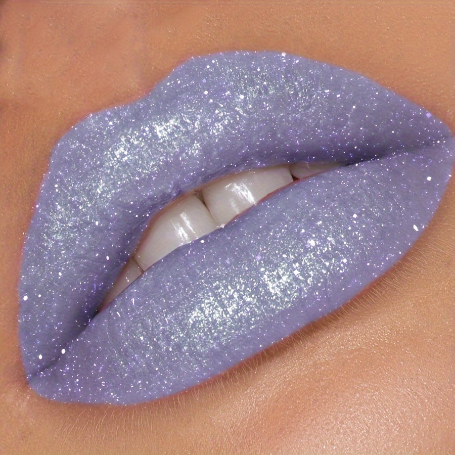 KAFFURIX Shimmering Blue Lipstick, Luminous Paste with Long-lasting Moisture, Universal Skin Compatibility, Vibrant Pearlescent Finish