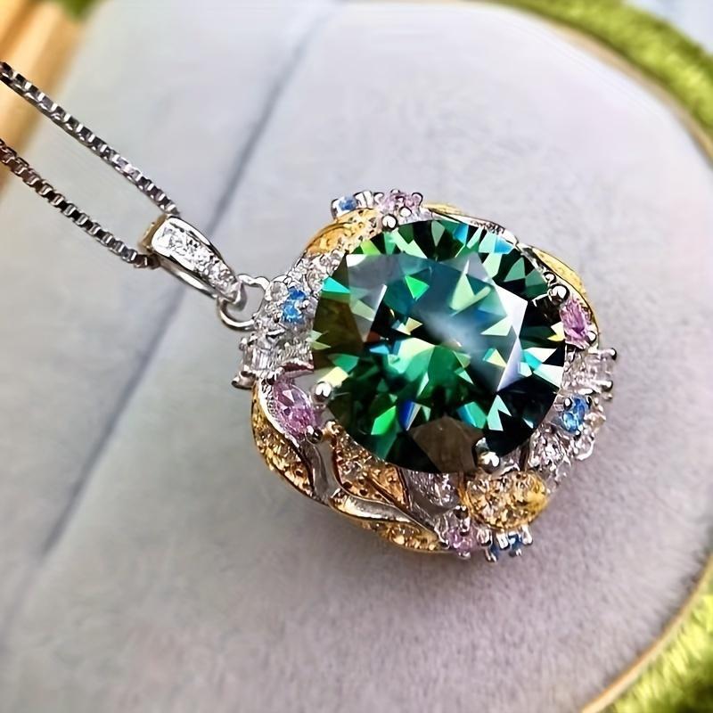 Collar de moissanita Eternal Radiance