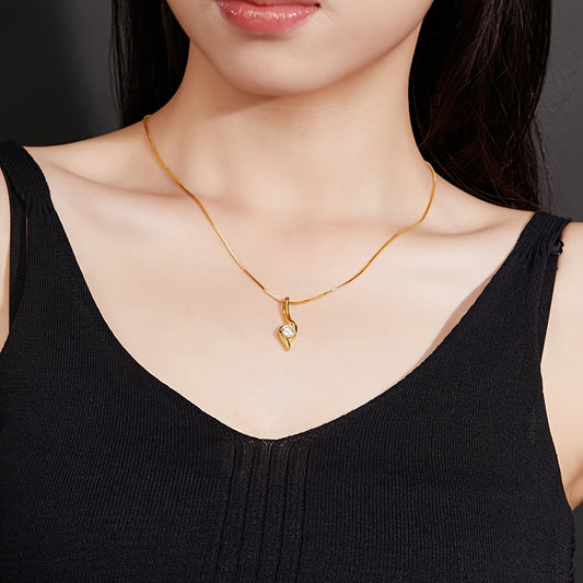 Collar de plata de ley S925 con moissanita de 1 quilate