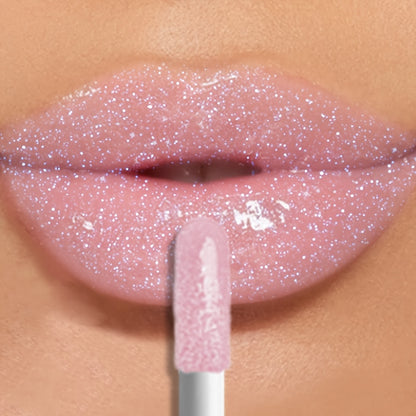 KAFURIX Waterproof Pink 1pc Lip Glaze - Glossy Finish, Sparkle Shine, Long-Lasting, Non-Sticky Paste for All Skin Types, Easy Application