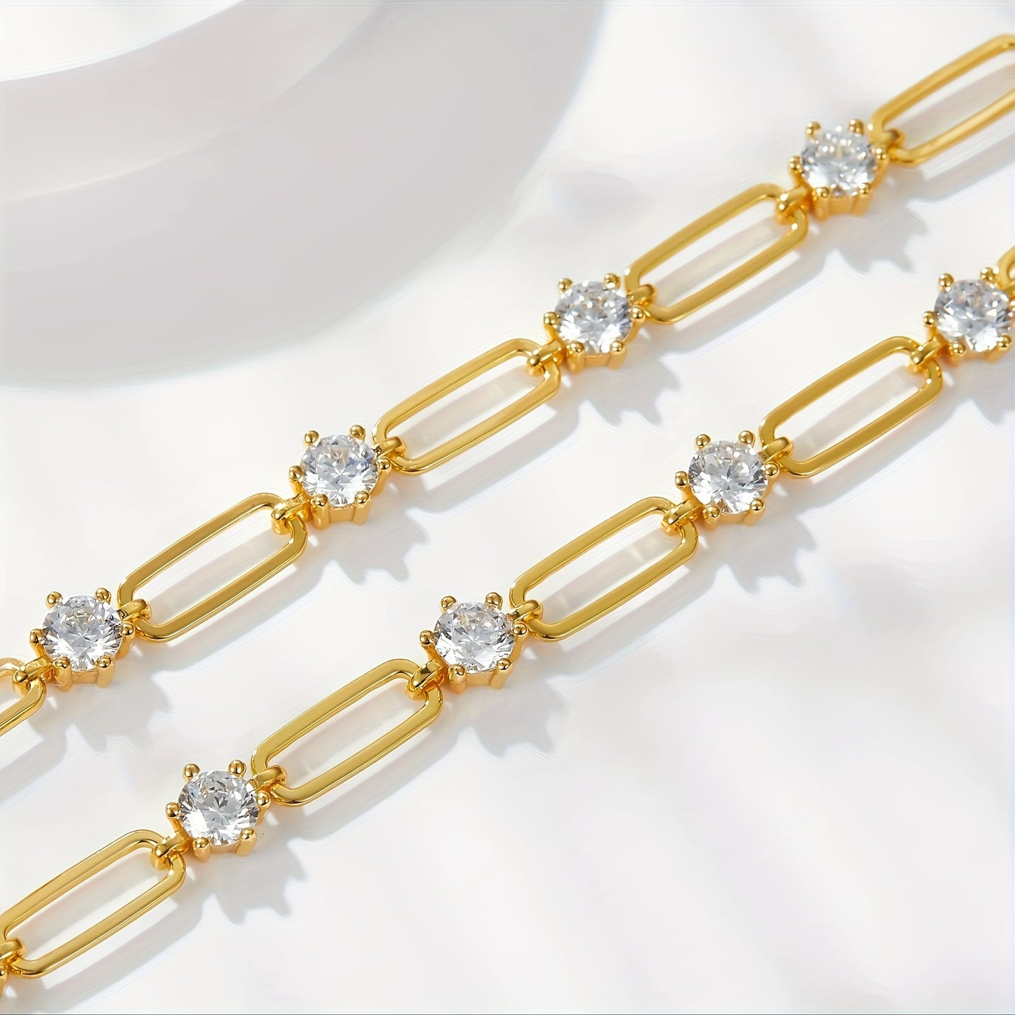 Lustrous Moissanite Tennis Necklace – 925 Sterling Silver