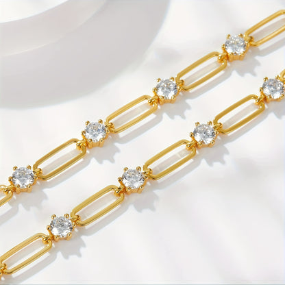Lustrous Moissanite Tennis Necklace – 925 Sterling Silver