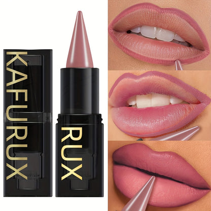 KAFURUX RUX Lipstick Pen - Natural Finish, Non-Sticky, Long-Lasting, Easy Application, Waterproof, All Skin Types, Pink Tone