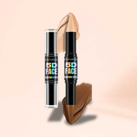 1pc KAFURUX Double‑Head Highlight & Contour Pen – Waterproof Concealer Stick (3 Shade Variants)