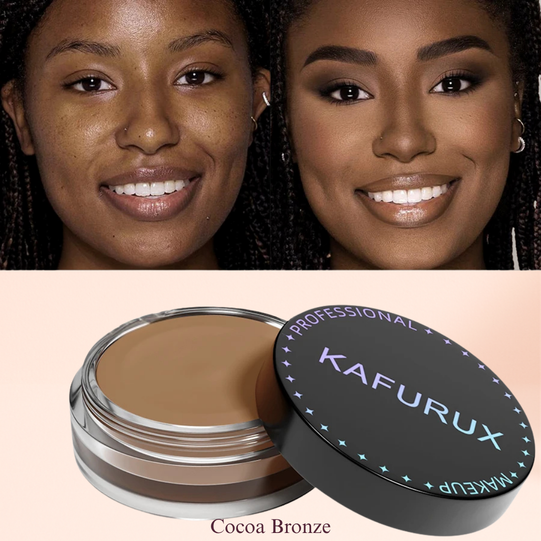 KAFURUX Waterproof Full‑Coverage Concealer for Scars – Natural Finish Foundation in 9 Skin Tone Shades (1 pc) - KAFURUX
