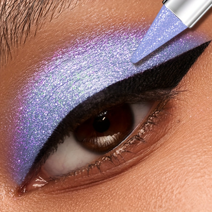 KAFUX Glitter Eyeshadow Pencil - Waterproof, Sweatproof, Monochromatic Purple Pink, Metallic Shimmer Finish for Bold Eye Makeup Looks, Makeup Essentials|Monochromatic Makeup|Creamy Texture, Eye Makeup Glitter