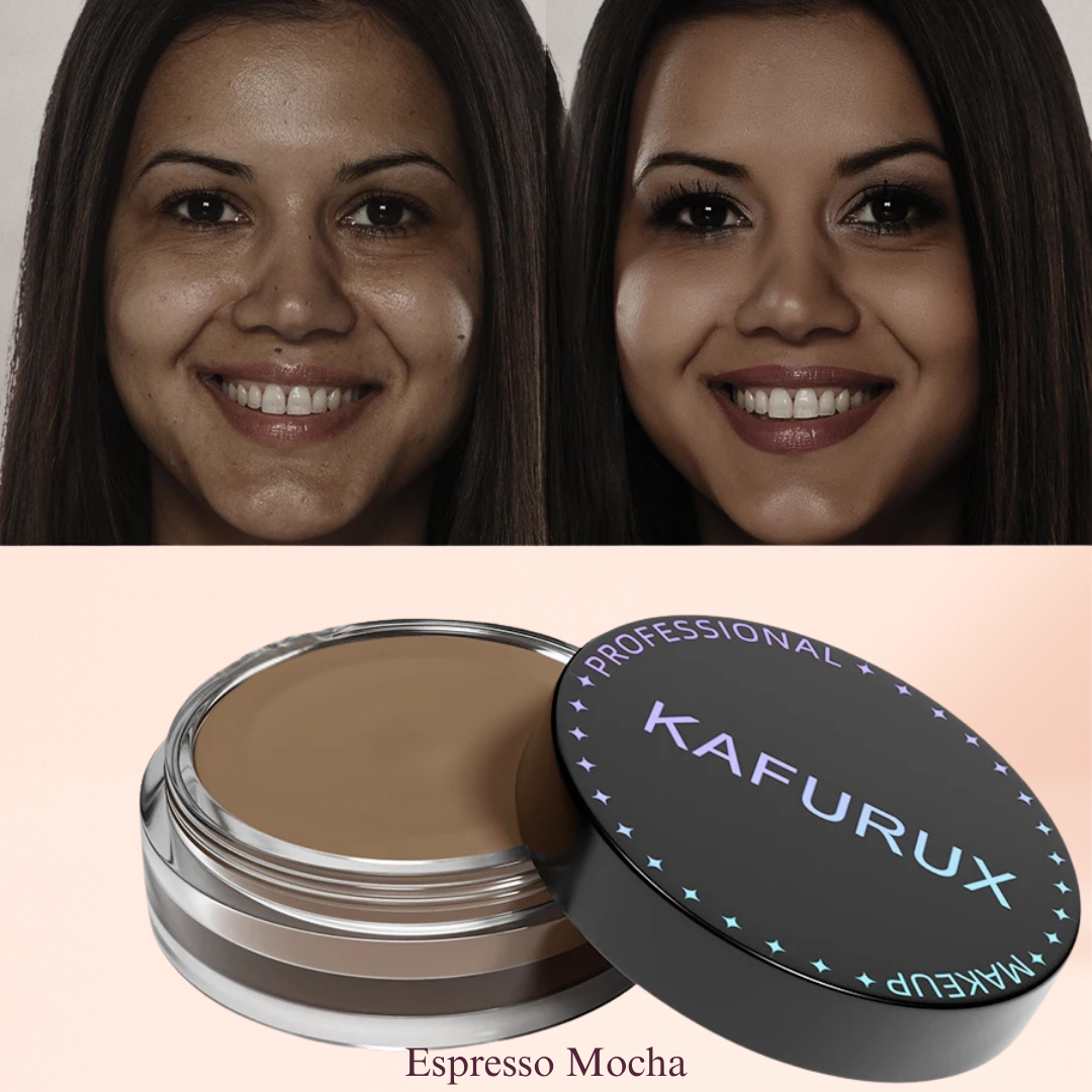 KAFURUX Waterproof Full‑Coverage Concealer for Scars – Natural Finish Foundation in 9 Skin Tone Shades (1 pc) - KAFURUX