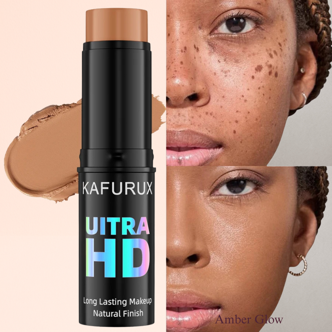 KAFURUX High‑Coverage Stick Foundation – Smooth Plumper Concealer for Spots Acne Dark Circles in 9 Color Variants