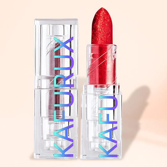 KAFURUX Glitter Diamond Lipstick – Long Lasting Waterproof Shimmer Lip Tint in Bold Red Rose & Multicolor Shades