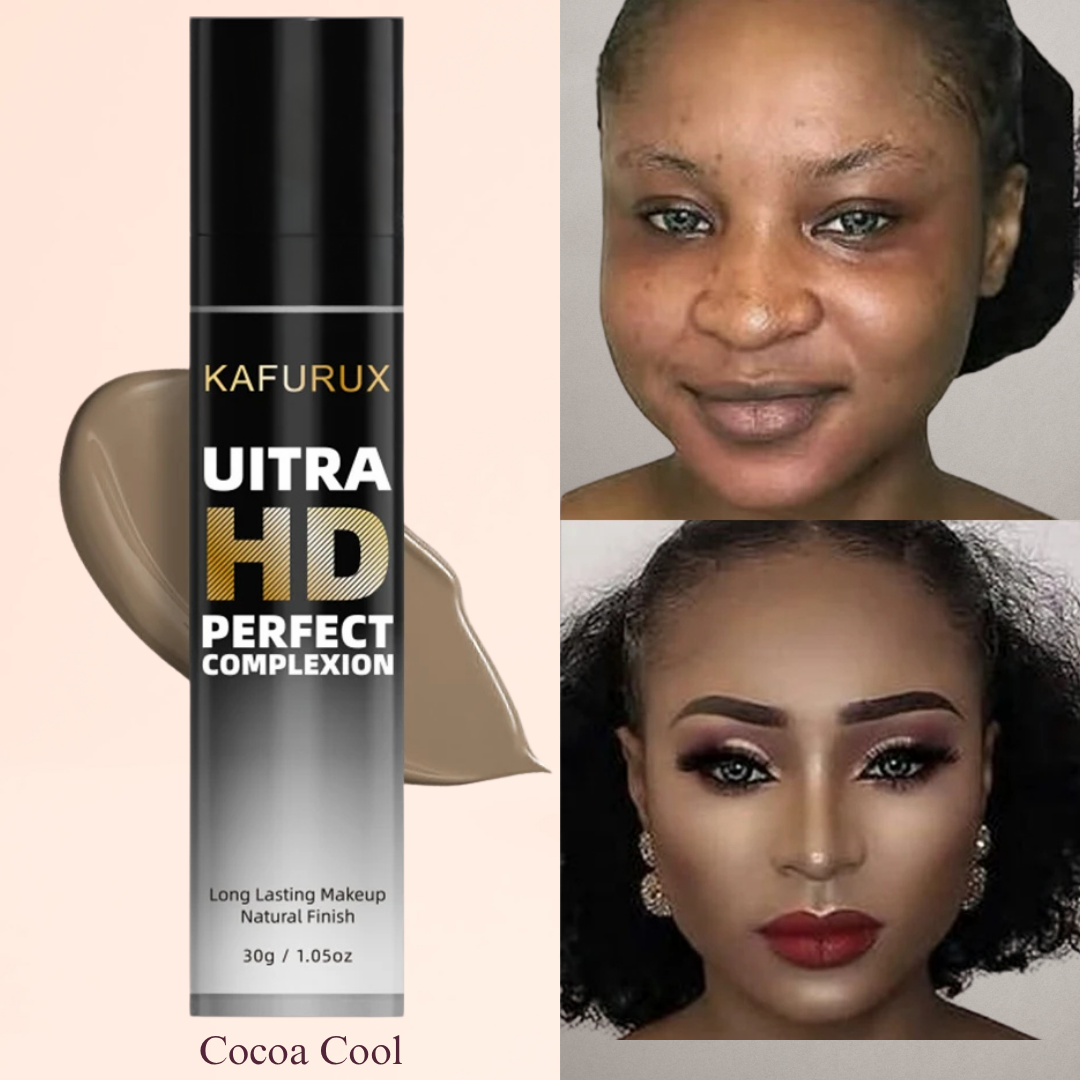 KAFURUX Oil Control Foundation Cream – Waterproof Full Coverage BB Matte Liquid Concealer in 8 Natural Skin Tone Shades