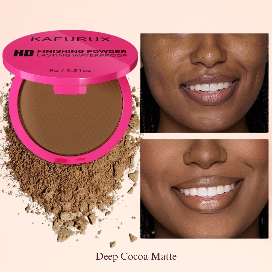 KAFURUX Oil Control Matte Pressed Powder – Long Lasting Full Coverage Setting Powder in 5 Color Variants for Flawless
