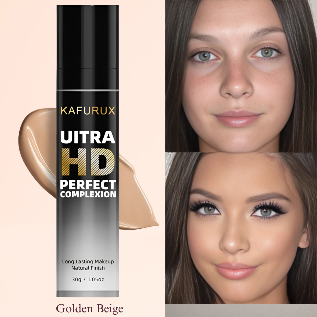KAFURUX Oil Control Foundation Cream – Waterproof Full Coverage BB Matte Liquid Concealer in 8 Natural Skin Tone Shades