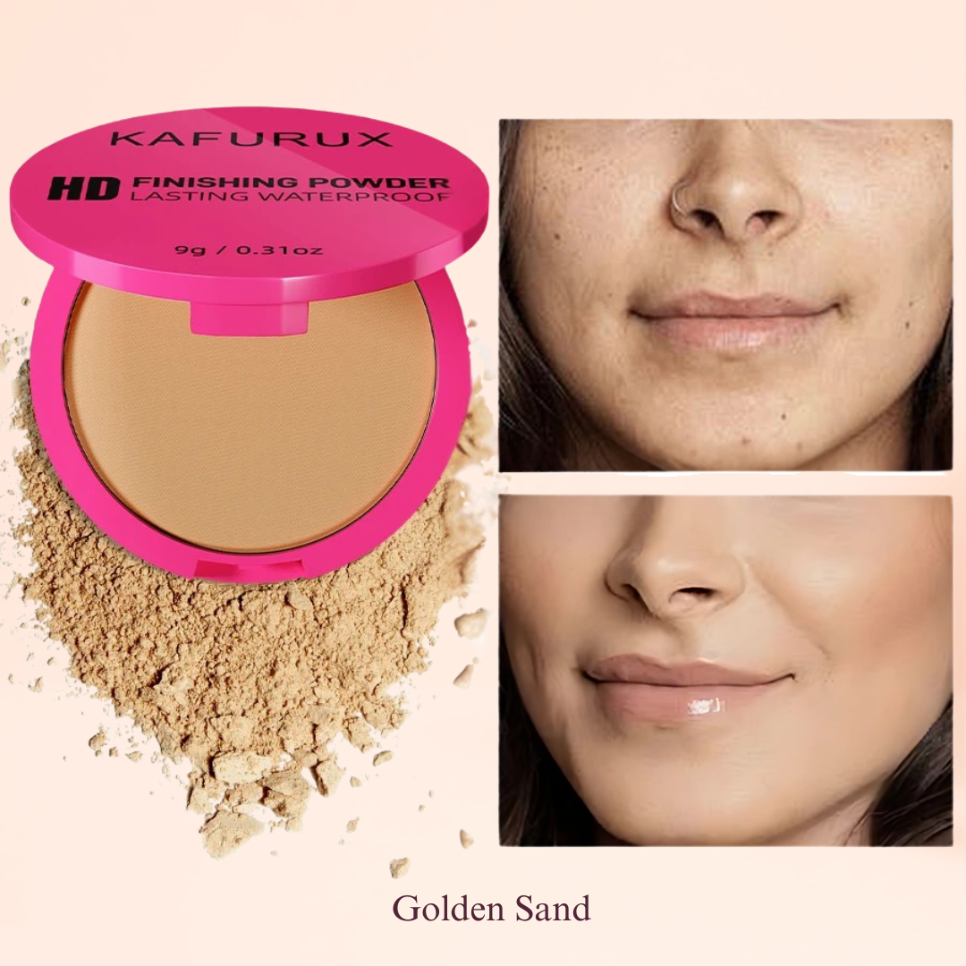 KAFURUX Oil Control Matte Pressed Powder – Long Lasting Full Coverage Setting Powder in 5 Color Variants for Flawless