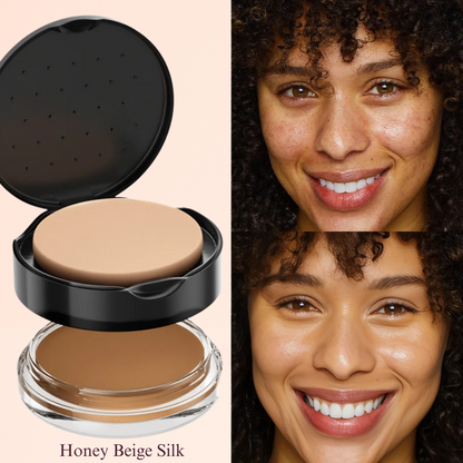 KAFURUX 1pc High‑Coverage Waterproof Foundation Concealer – Anti‑Dark Circle BB Cream in 9 Shade Variants - Honey Beige